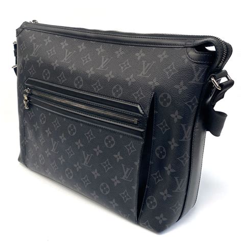 Louis Vuitton Odyssey Messenger Bag MM Black Canvas.